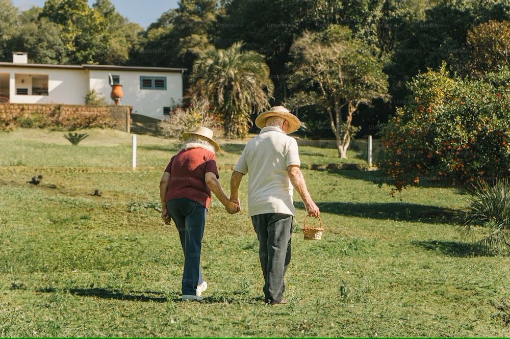 Retired couple holding hands while walking in a park - What to do in retirement, Happy retirement, Retirement Advice - pohernsi.com Buddha Temple Penang