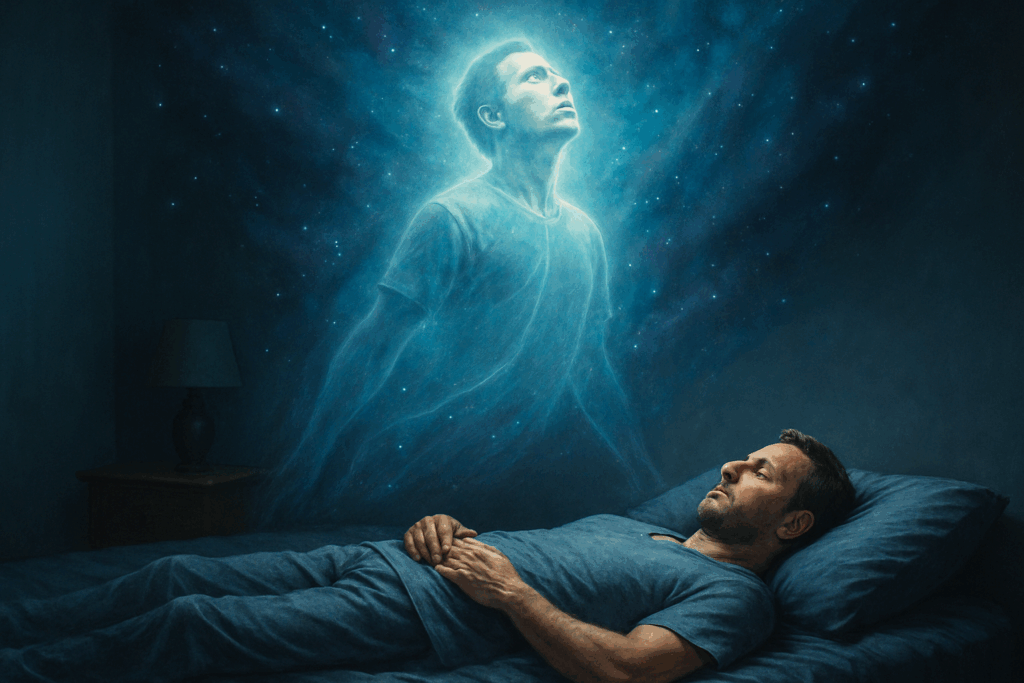 Dreams - Man Experiencing Astral Travel Journey - pohernsi.com Buddhist temple Penang blog